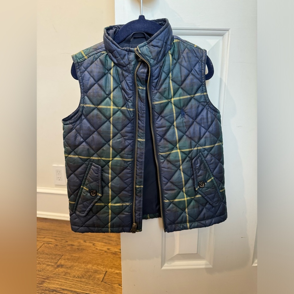 Ralph Lauren boys plaid vest 2T. Perfect condition!